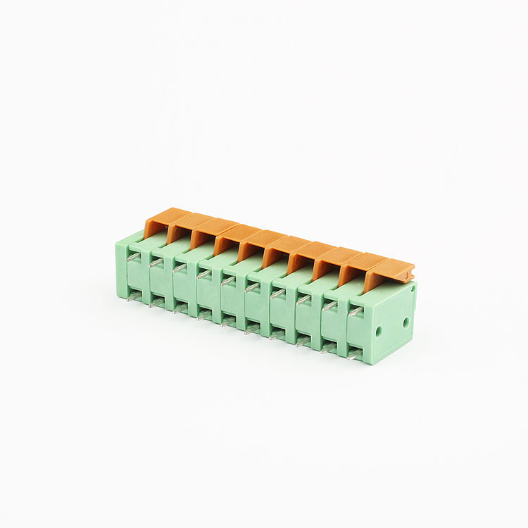 Yongxing china factory free samples 11 pin pcb connector terminal blocks green