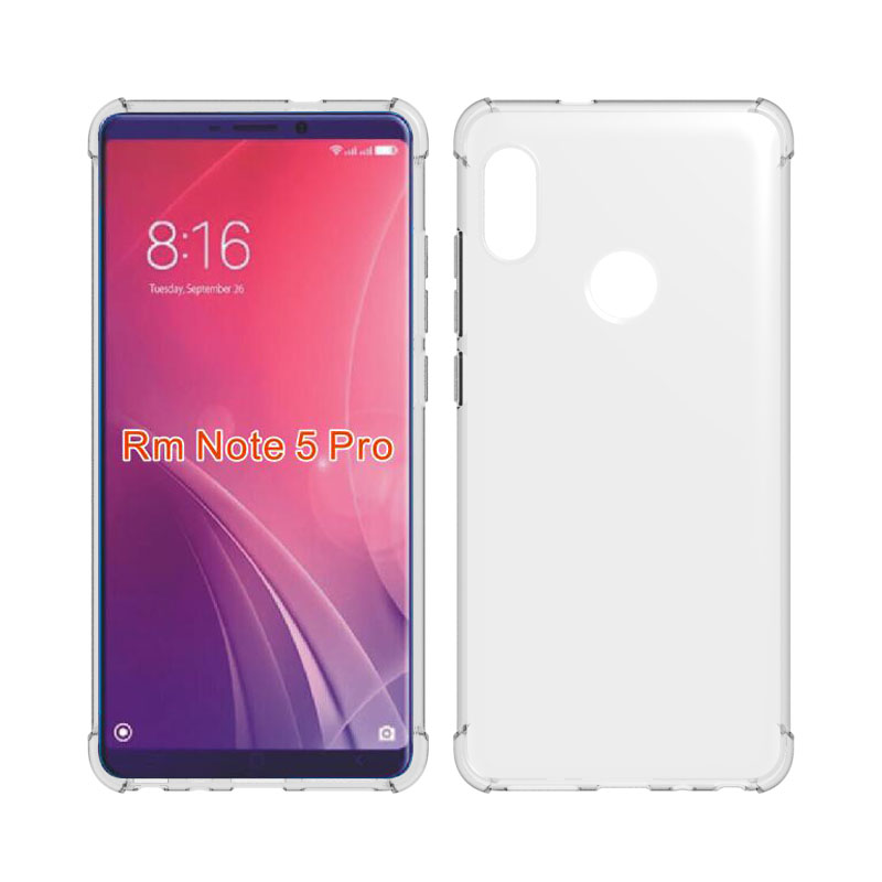 2017 New Transparent Shockproof Tpu case For xiaomi Redmi note 5 5 Pro clear soft cover case For xiaomi Redmi note 5 5 Pro