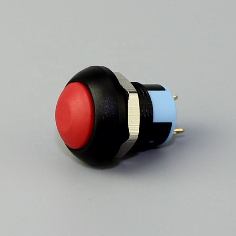 12mm Mini 2 Pin Latching Plastic Push Button Switch