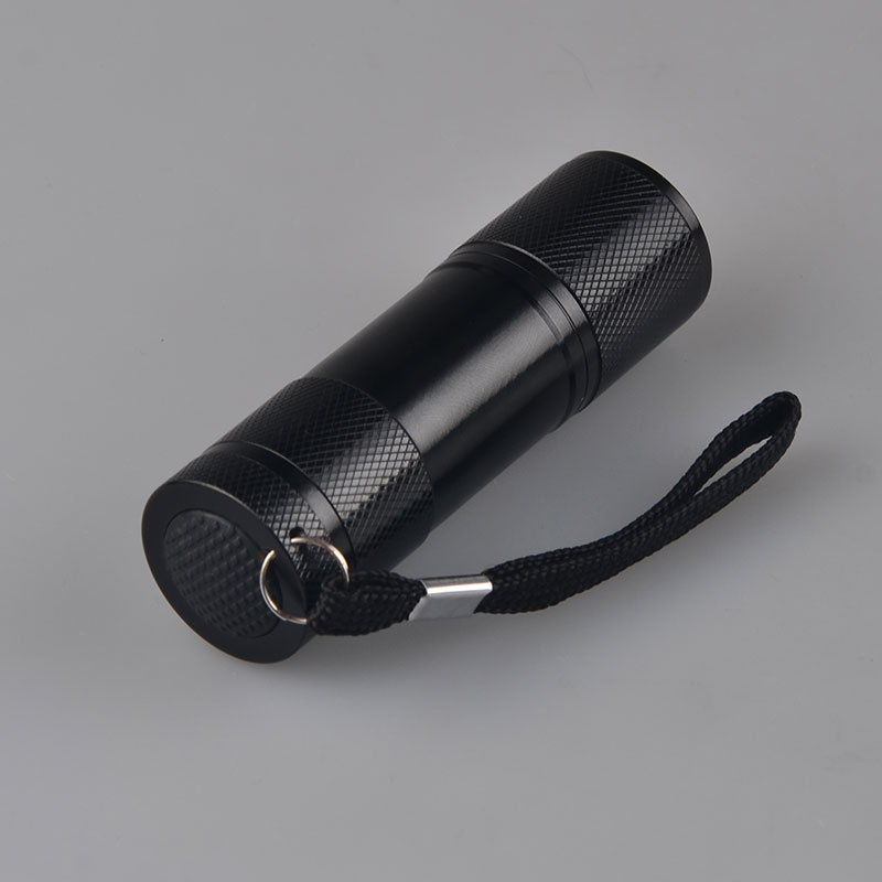 Promotional 9 Led UV 395nm Black light 9 LED Purple Light UV Flashlight