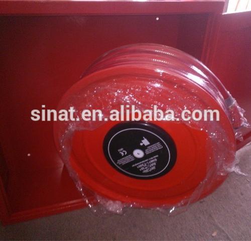 Double box 1x30m Fire hose reel and fire extinguisher cabinet