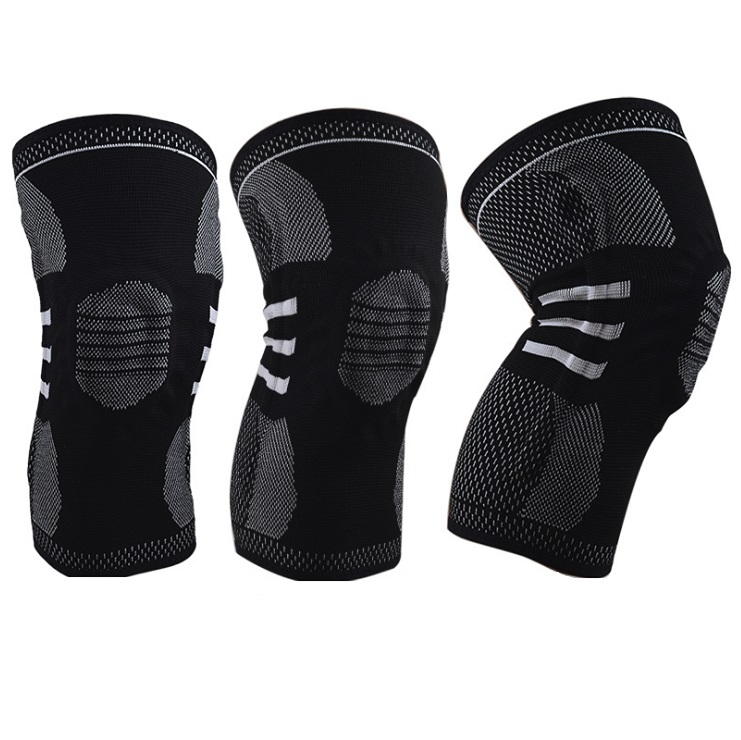 Wholesale Sport Running Popular Knee Brace Sleeve Silicone Material Support Knee Pad