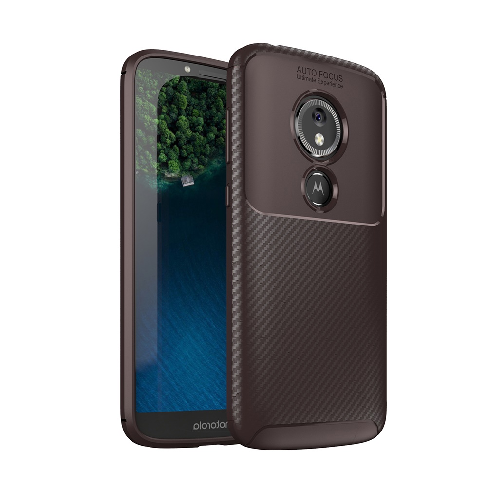 New Premium Shock Protection Carbon Fiber Skin TPU Silicone Case For Motorola moto E5 Play