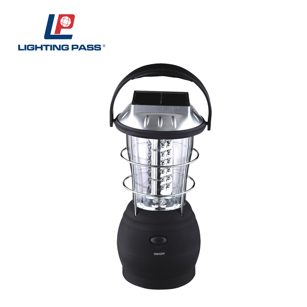 OEM outdoor plastic 36 LED Camping Solar lantern with mobile phone charger