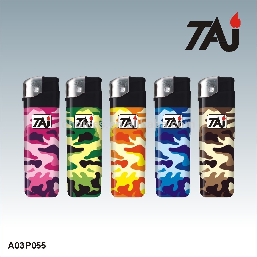 TAJ brand tobacco cigarette camouflage torch lighters