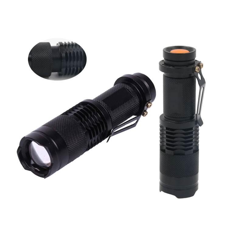 Promotional High Powered Longrange LED Bicycle Front Light Mini Working Aluminum Flashlight Torches