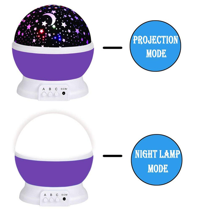 Goldmore Baby Night Light Moon Star Projector 360 Degree Rotation