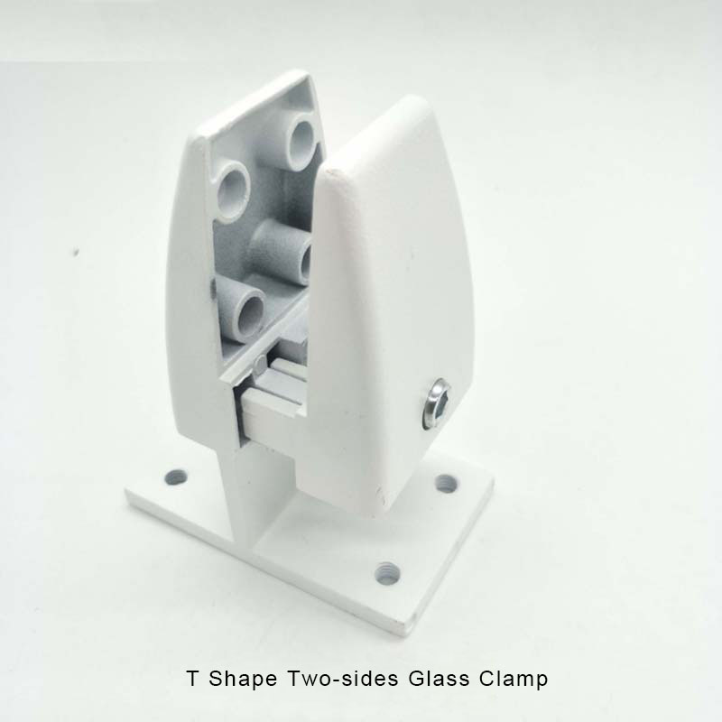 Aluminium Alloy Office Desk Screen Glass Clamp Partition Panel Glass Clip