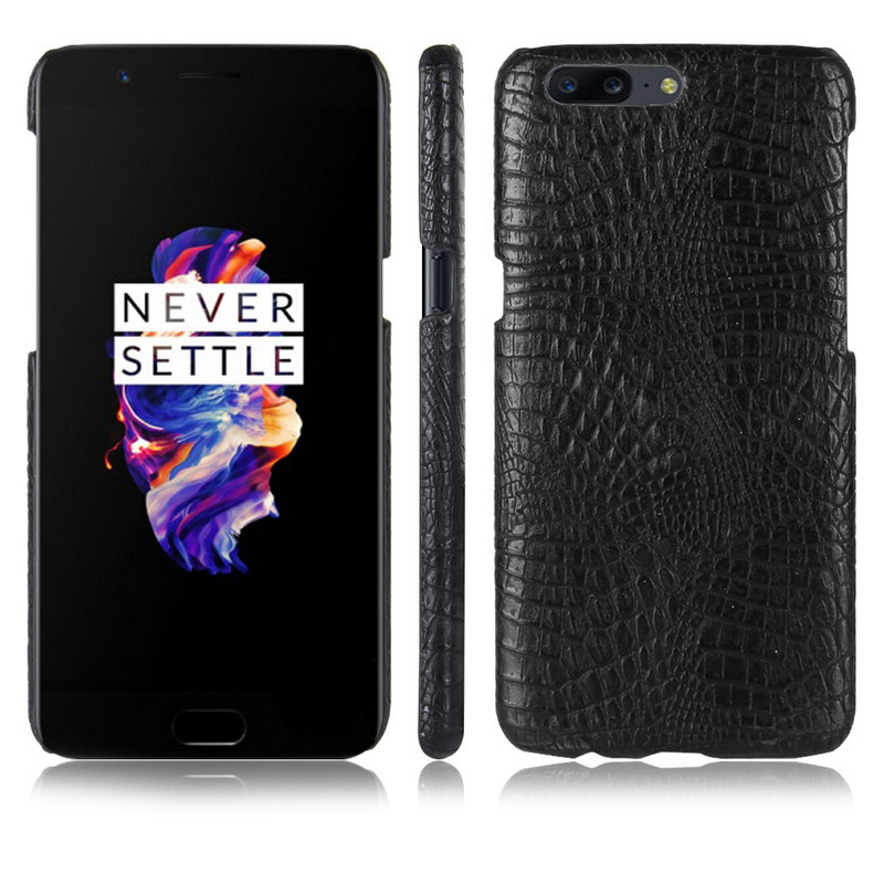 Cell phone cover Crocodile pattern Leather case For Oneplus 5T PC cover