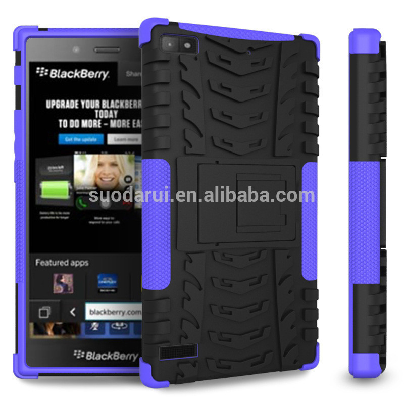 Mobile phone case For BB Z3 Cover Combo Hybrid Kickstand Case For Blackberry Z3 Housing