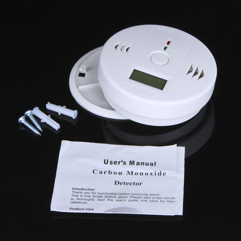 Home Kitchen Safety Digital LCD Backlight CO Carbon Monoxide Poisoning Alarm Detector Tester Gas Sensor Warning Alarm Detector
