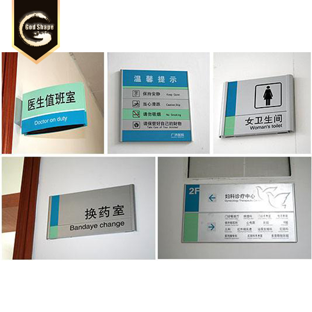 Curved Aluminum Alloy Floor Index Wayfinding and Directory Sign