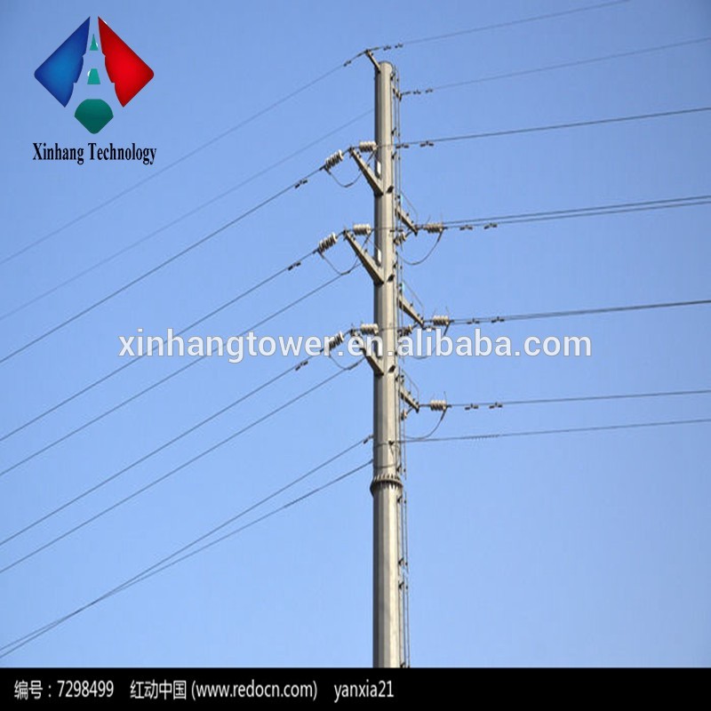 Hot-dip Galvanized Steel Telcom Monopole Tower