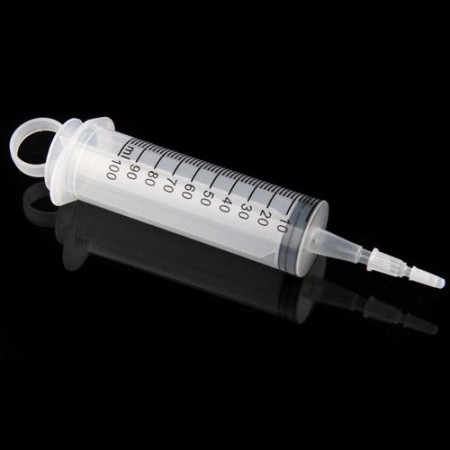 Nutrient Measuring 100ML Plastic Reusable Syringe for Hydroponics