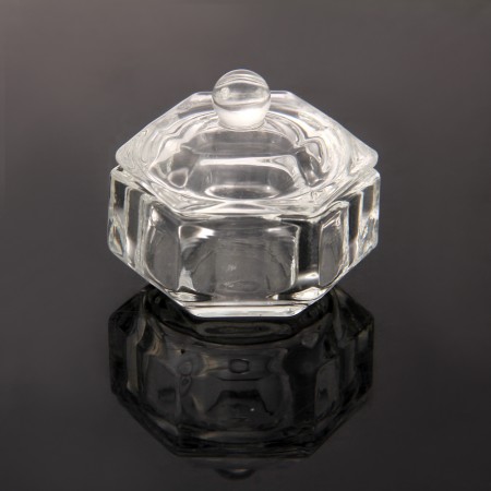 Unique Cosmetic Crystal Dappen Dish Nail Art Acrylic for Liquid Powder Tool