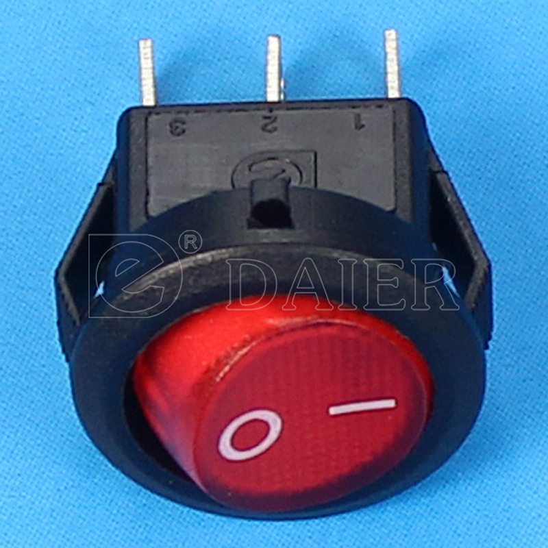 Round Button 250v Rocker Switch T85 Rocker Switch T85/55 Pink Rocker Switch