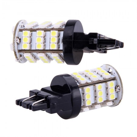 White 3157 3757 4114 Car DRL Daytime Running 54 3528 SMD LED Light Lamp Bulb