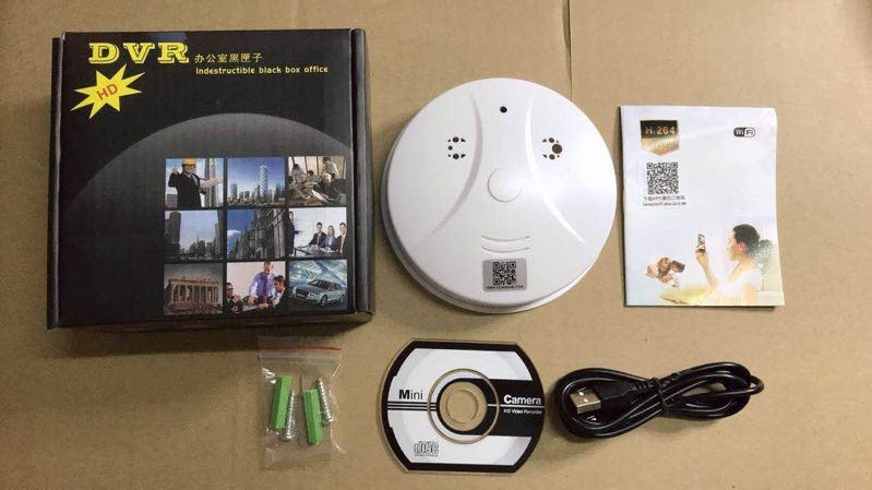 WiFi Hidden Camera Spy Camera Smoke Detector, DareTang HD 1080P Motion Detection Activated Mini Video Recorder Security Cameras
