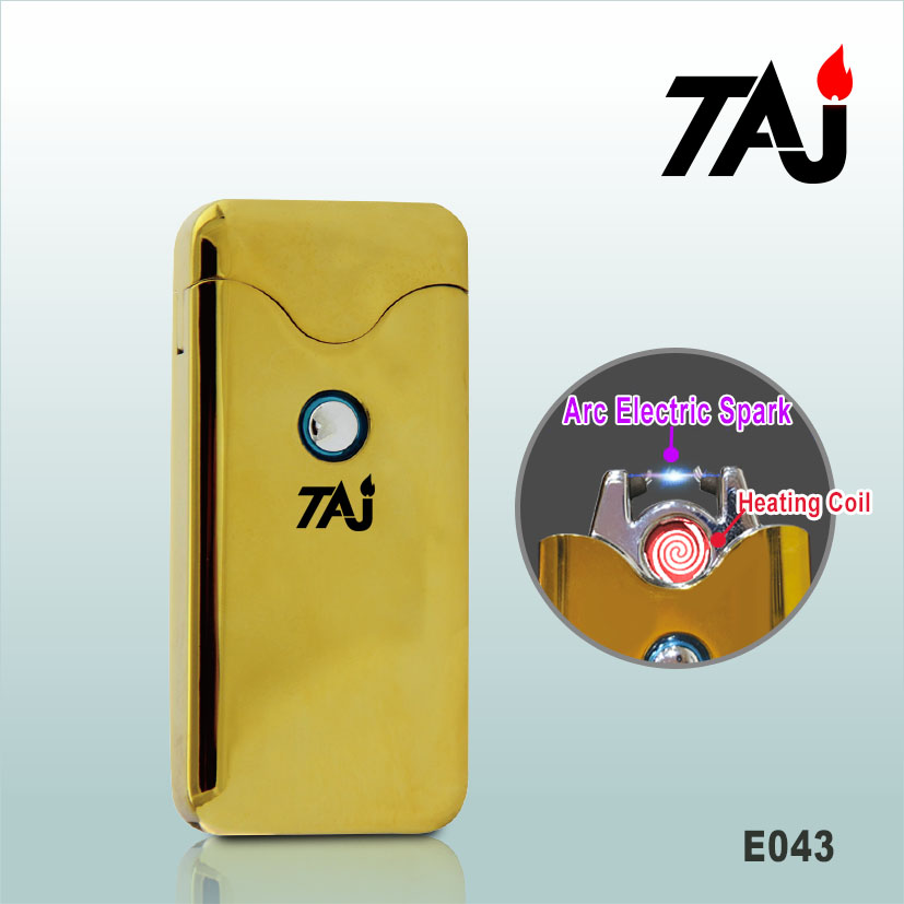 Chinese Wholesaler High Quality Windproof USB Cigarette Smoking TAJ Brand Lighter