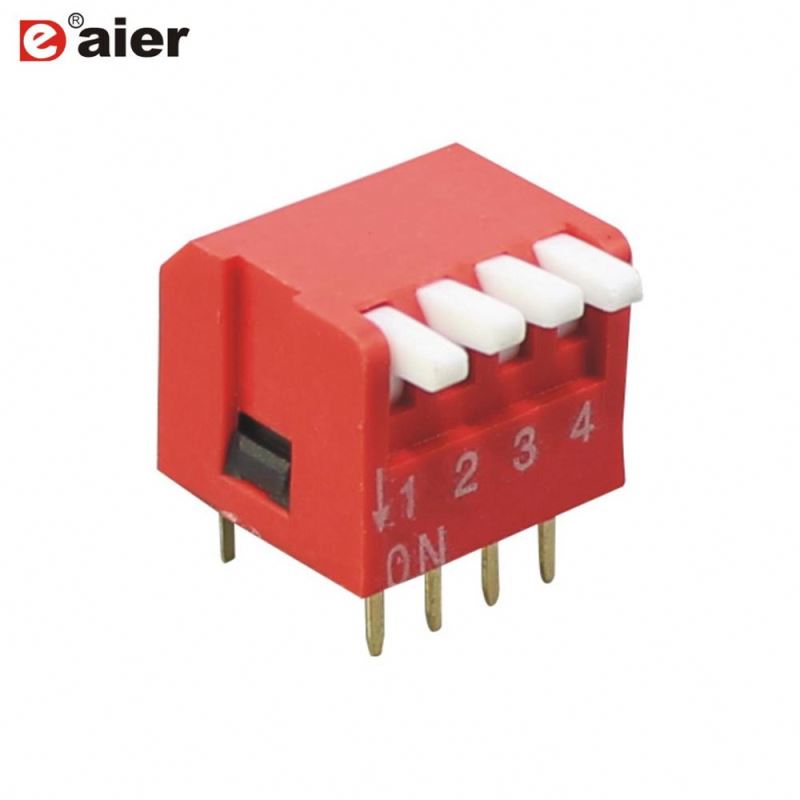 0.1A 50VDC Red Mini Dip Piano Switch
