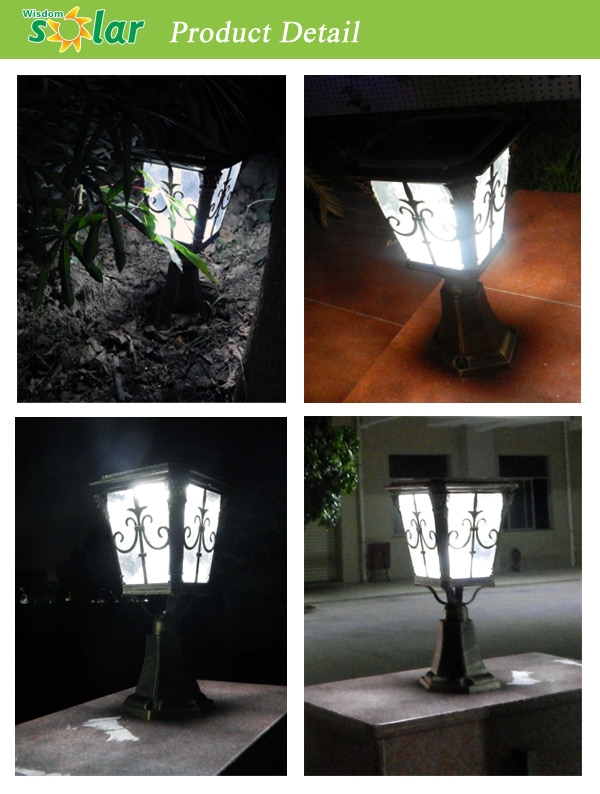 Solar Gate Light / maison main gate light with high lumen LED, solar panel and battery