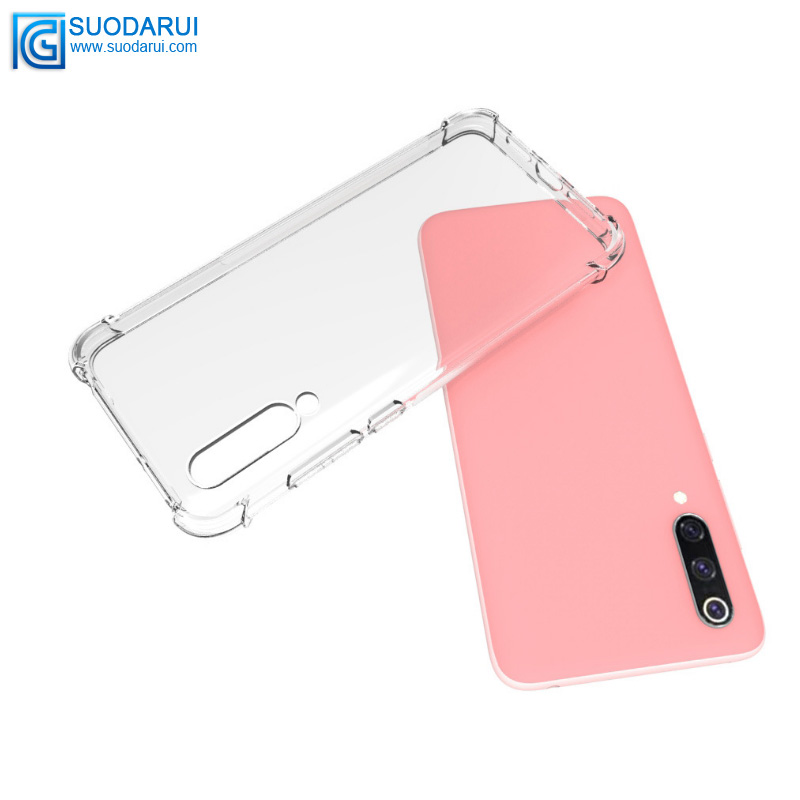 Transparent soft Tpu case clear case For Xiaomi CC9 Shockproof Clear Cover