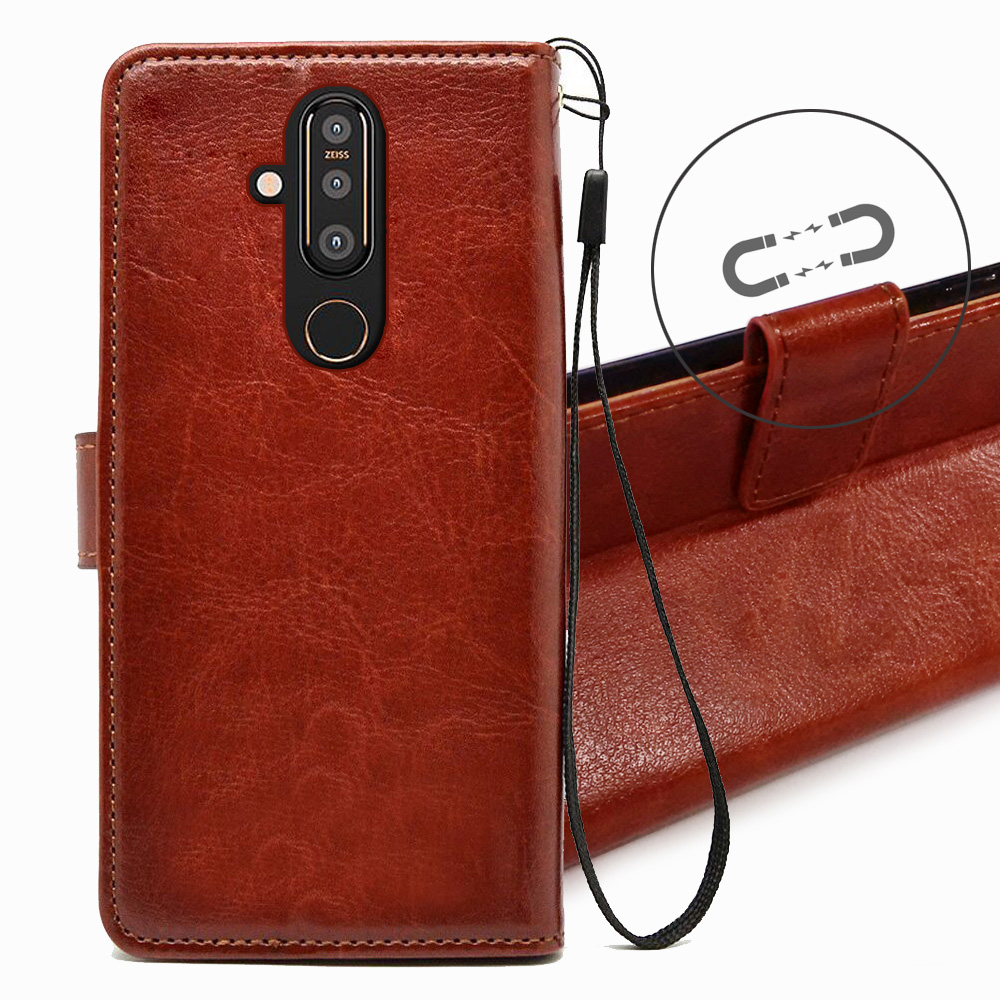 PU Luxury Leather Flip Case For Nokia X71 Wallet Book Cell phone Case