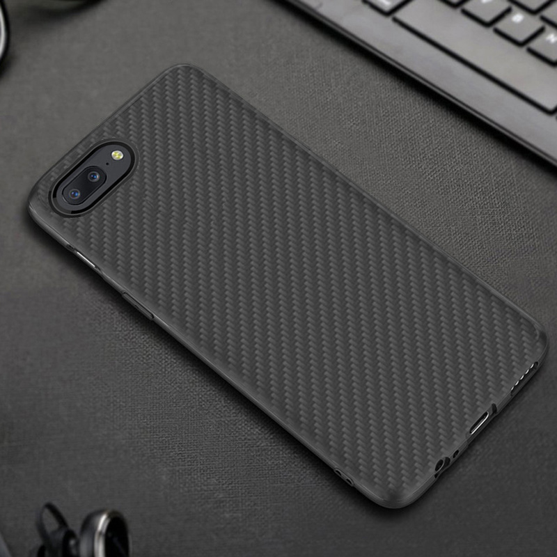 Premium Carbon Fiber  Case Full Sides Protective Shell Back shockproof Cover Design For Oneplus 5