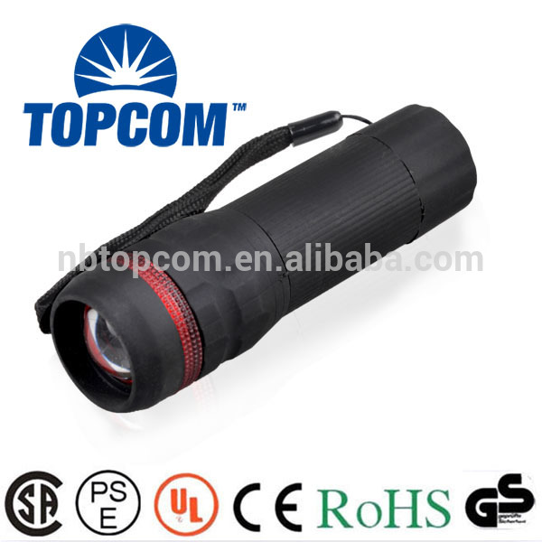 1 LED Zoomable ABS Plastic Cheap Plastic Flashlight