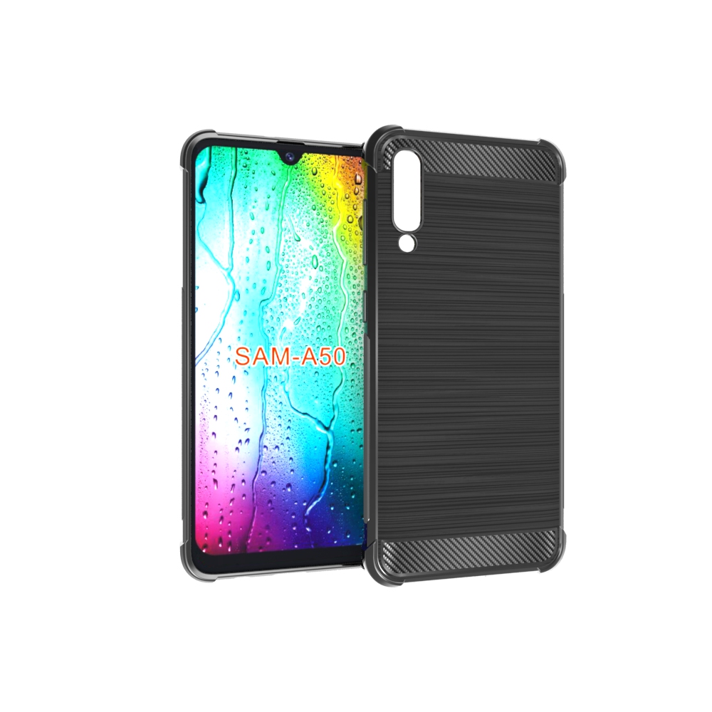 newstyle Carbon Fiber Cover soft Tpu Brushed case For Samsung galaxy A50