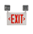 zhongshan new product Exit Sign With Two Adjustable Emergency Heads Battery Backup Led Emergency Light Red Letter