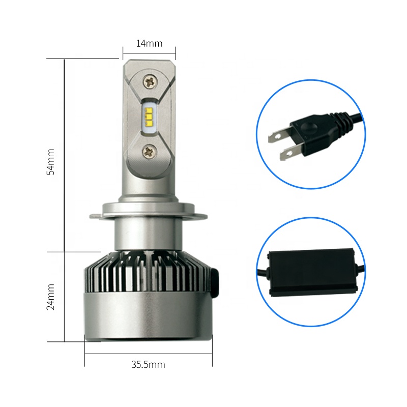 Customized Led Auto Lighting System Lamp H1 H2 H5 C6 Zes 50W Canbus Headlight Bulb For Car