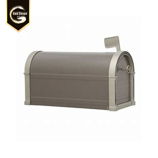 Garden Metal  Stainless Steel Waterproof Free Standing  Anti Theft Letterbox Paper Post Mailbox Lock
