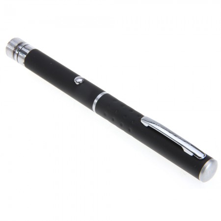 Copper Pen Shaped Starry Pattern Green Laser Pointer Flashlight High Power Laser 532nm 5mw-black