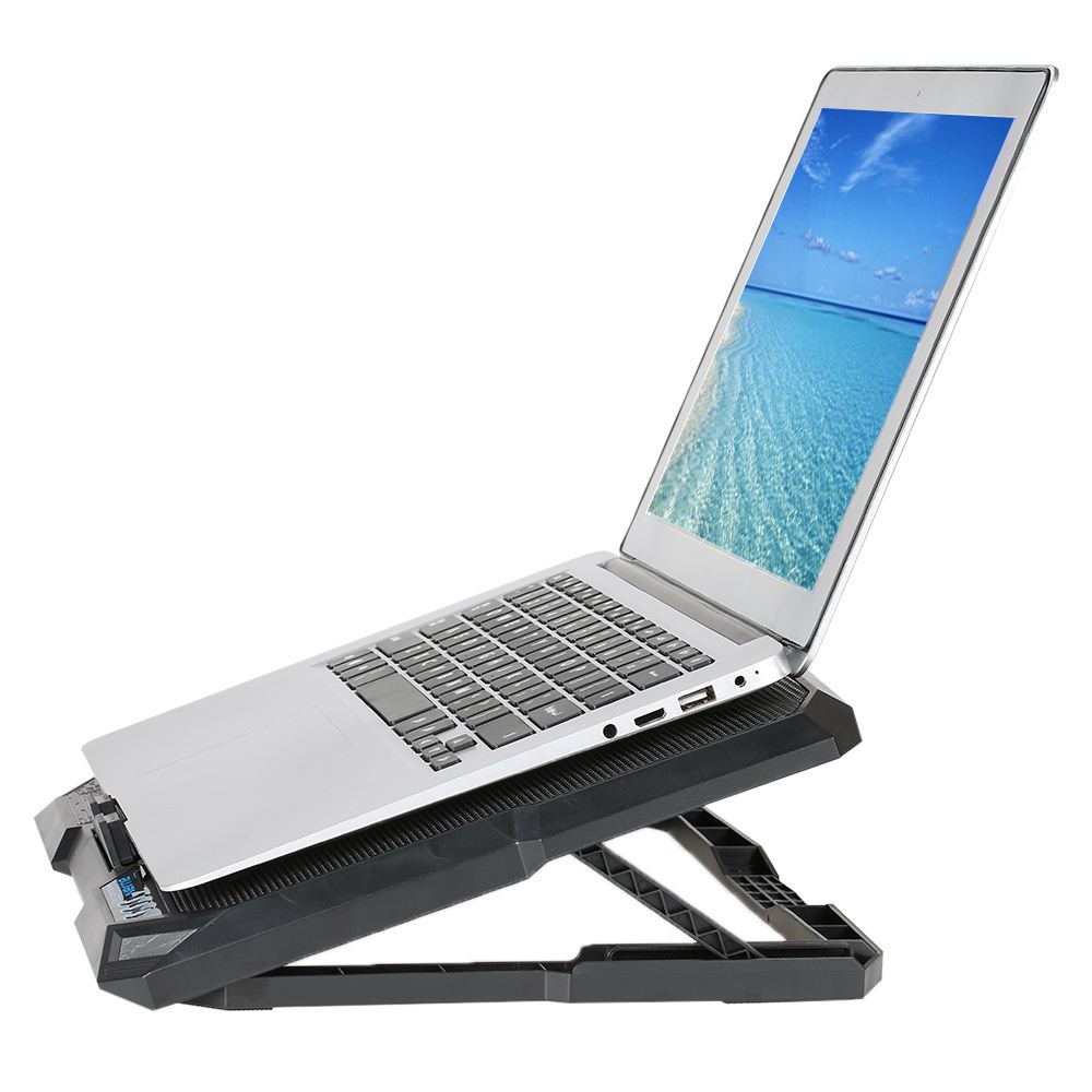 Portable USB Laptop Cooling Pad Cooler Base Chill Mat Radiator with Airflow Speed up 2 LED Fans for Notebook No More Than 15.6