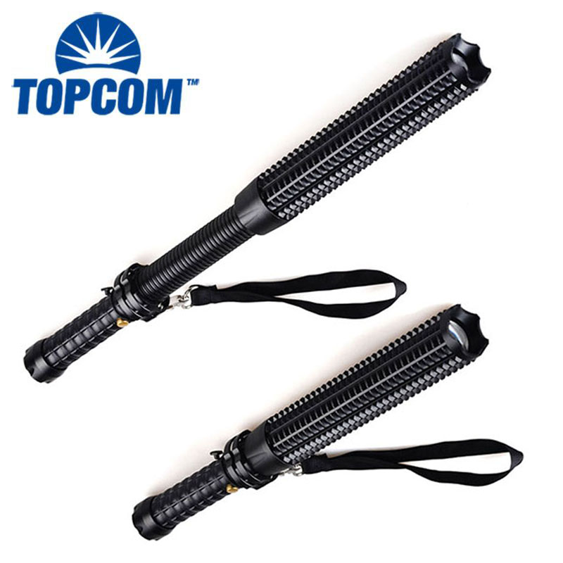 Rechargeable Telescopic Extendable 2000LM LED Self Defense Police Flash Light