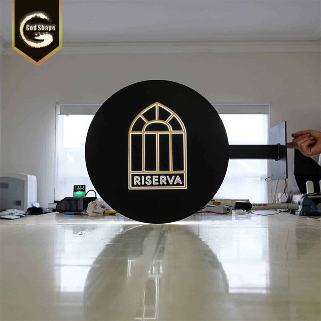 2019 new product customized lightbox acrylic advertising metal led light box sign
