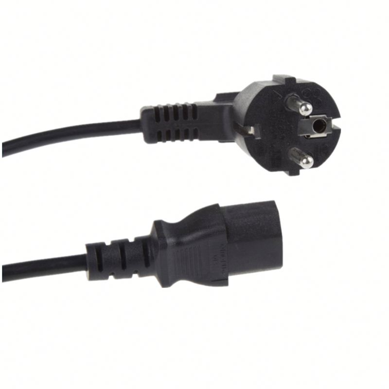 european D03 IEC 320-C19 electric power cord rated 250V Black power cable plug