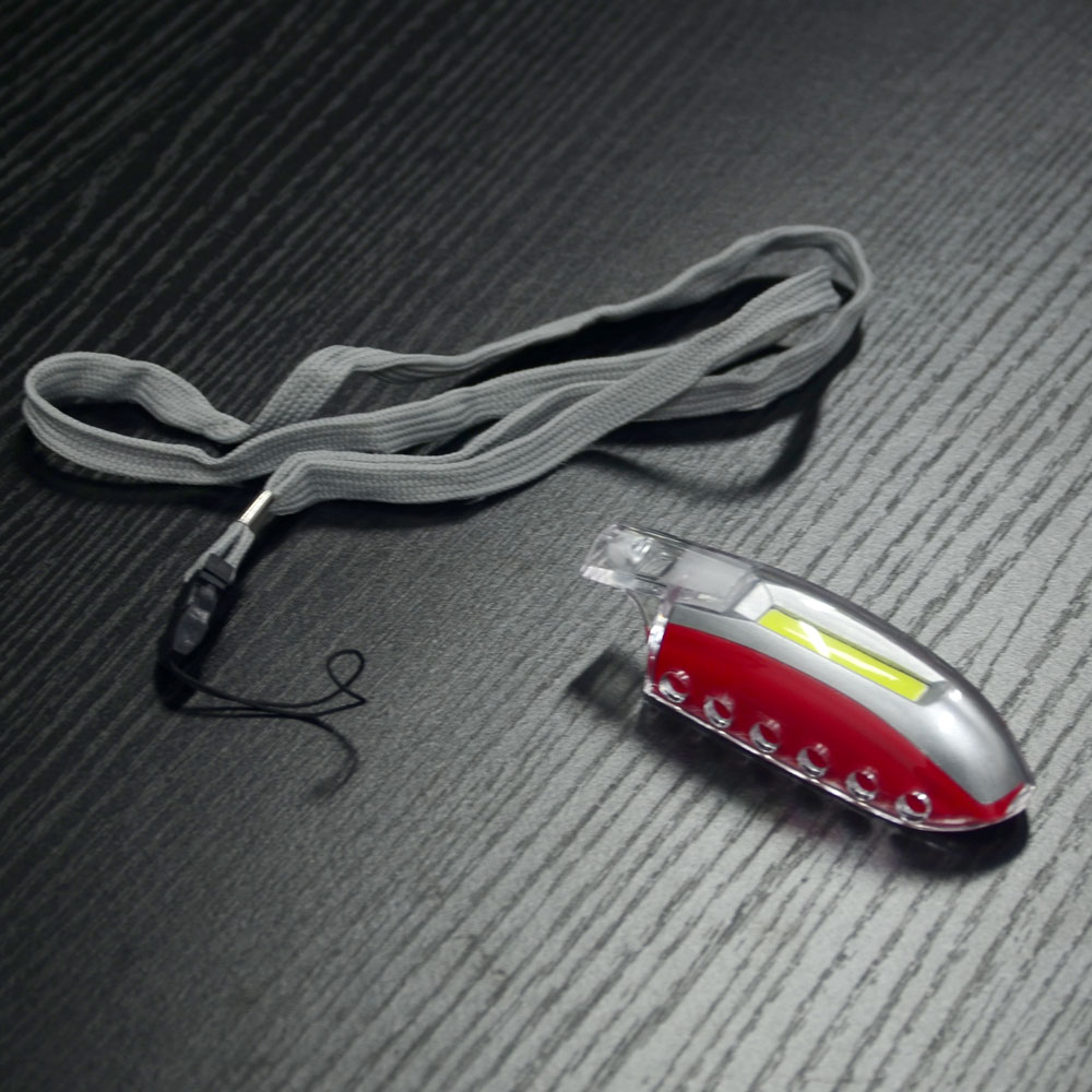 ABS Portable Survival COB LED Whistle Light LED Lamp Whistle With Emergency Lighting