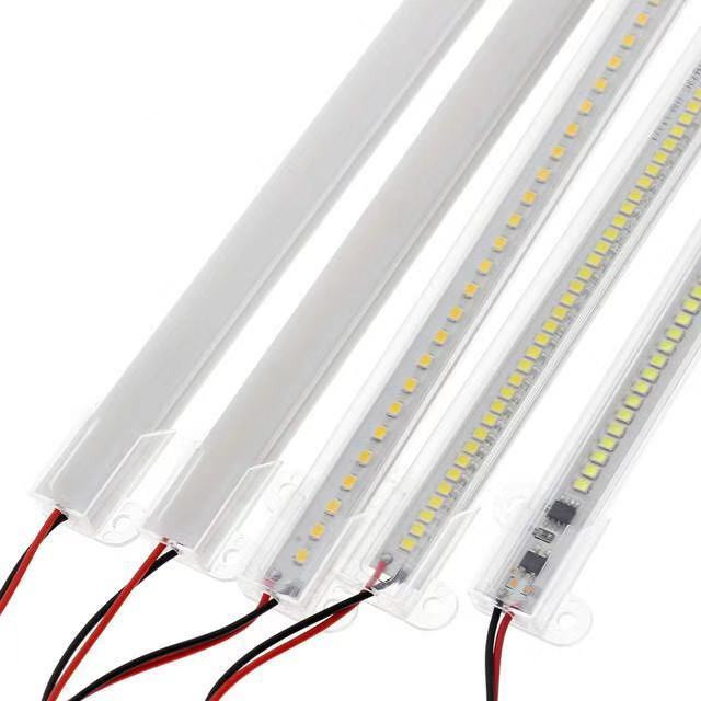 LED Bar Aluminum 220V 2835 50cm LED Hard Rigid Strip Light  White Warm  White LED Rigid For Showcase Cabinet Kitchen