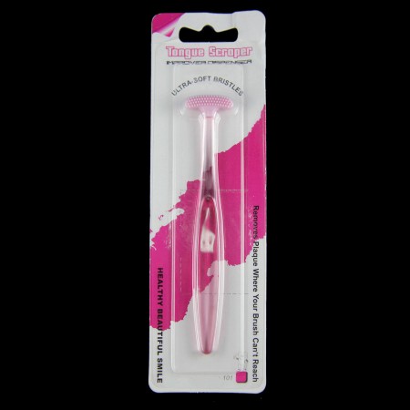 Professional Dual Action Cure Bad Breath Tongue Scraper / Cleaner Oral Care