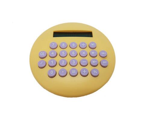 Round Burger Colorful 8 Digit Calculator Electronic LCD Display