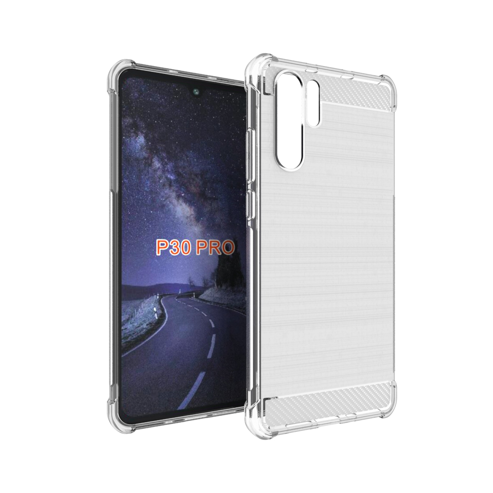 newstyle Carbon Fiber Cover soft Tpu Brushed case For Huawei P30 Pro