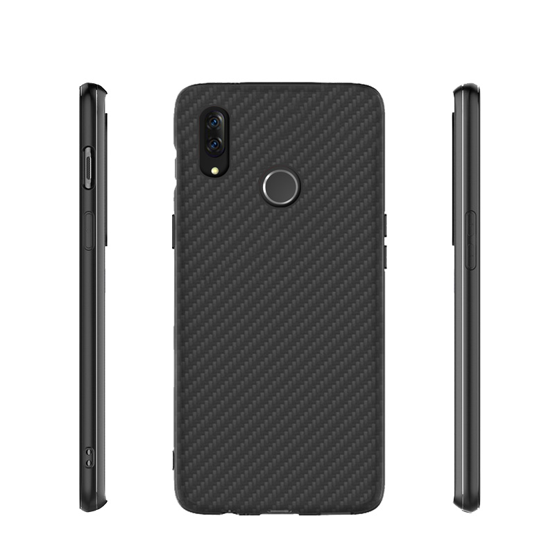 Premium Carbon Fiber  Case Full Sides Protective Shell Back shockproof Cover Design For Huawei Y7 2019