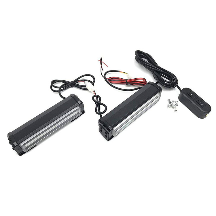 Ultra thin surface mount car grille flash strobe light