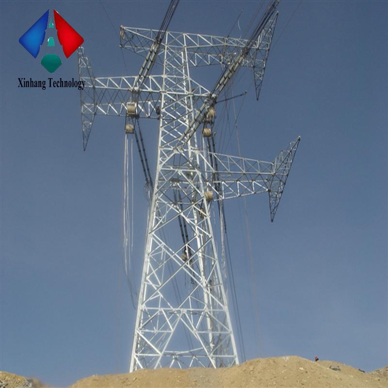 30 meter monopole free standing pipe type steel factory pole power transmission electrical tower
