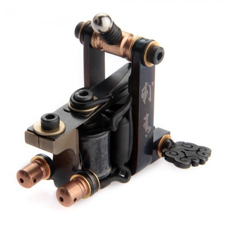 Pro Tattoo Machine Gun Shader Liner 10 Wrap Coils Body Art Supply