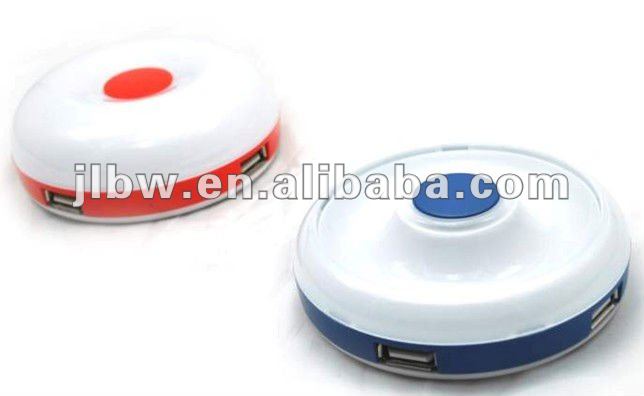 Hot Sale White Round Usb Hub For Promotion Gift