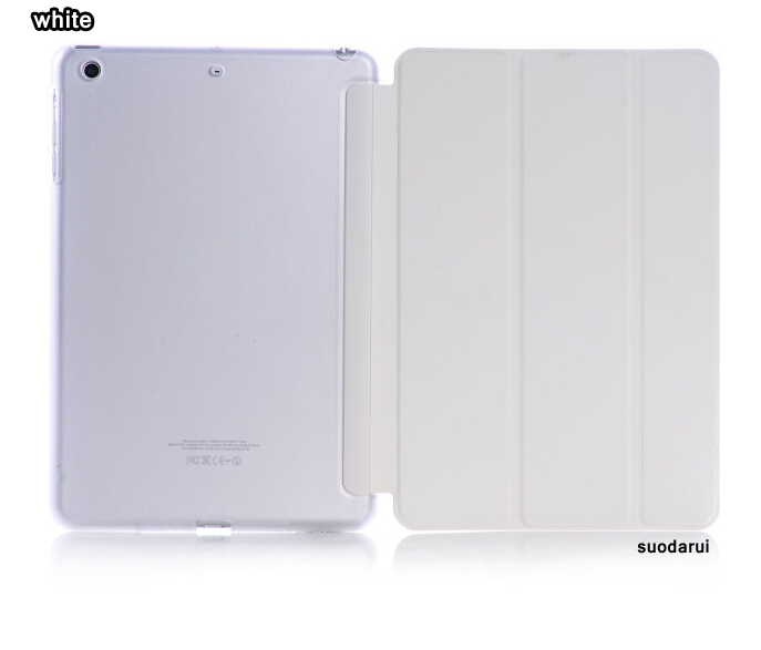 Three Folding stand leather smart case cover For apple iPad mini 4