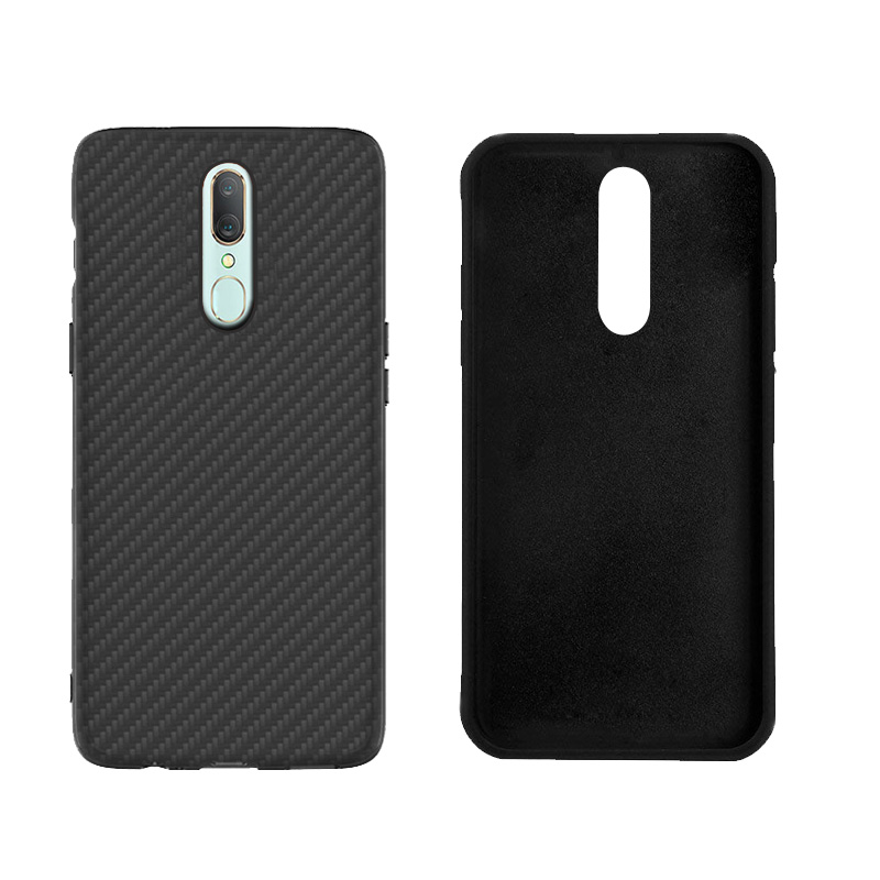 Premium Carbon Fiber  Case Full Sides Protective Shell Back shockproof Cover Design For OPPO Realme 3 Pro